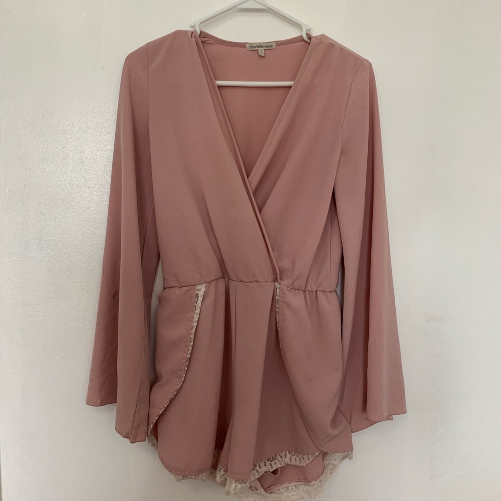 CLOSING- SEND OFFERS Long Sleeve Pink Romper